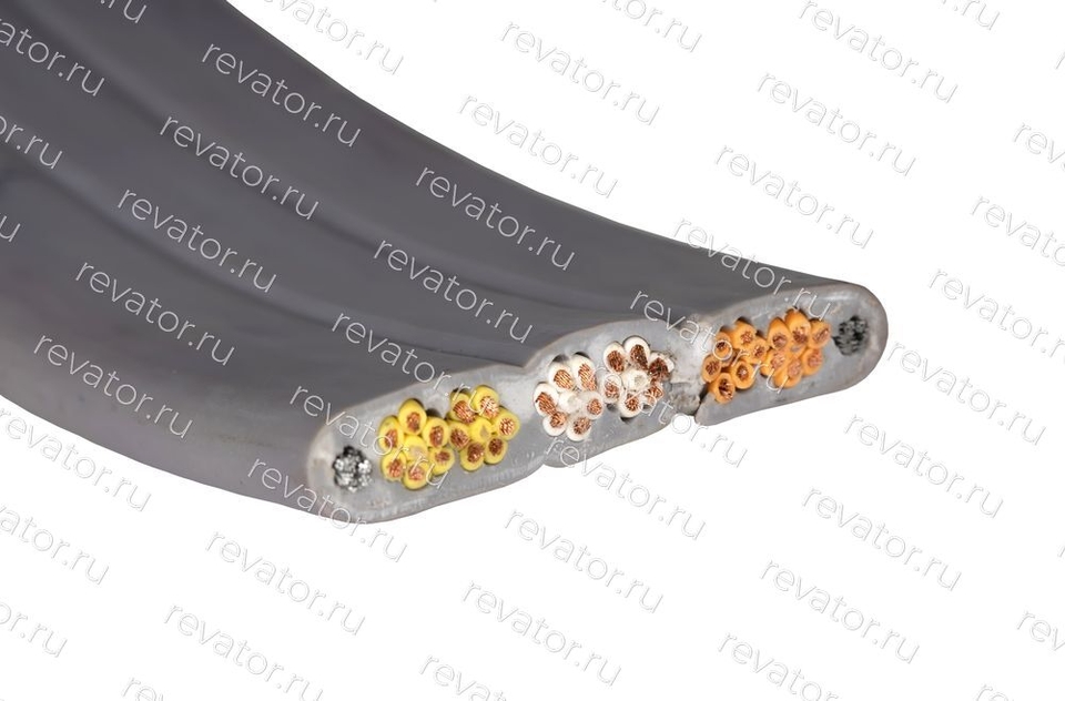 Кабель плоский подвесной лифтовый с металлическими тросами TVVBG 36х0,75