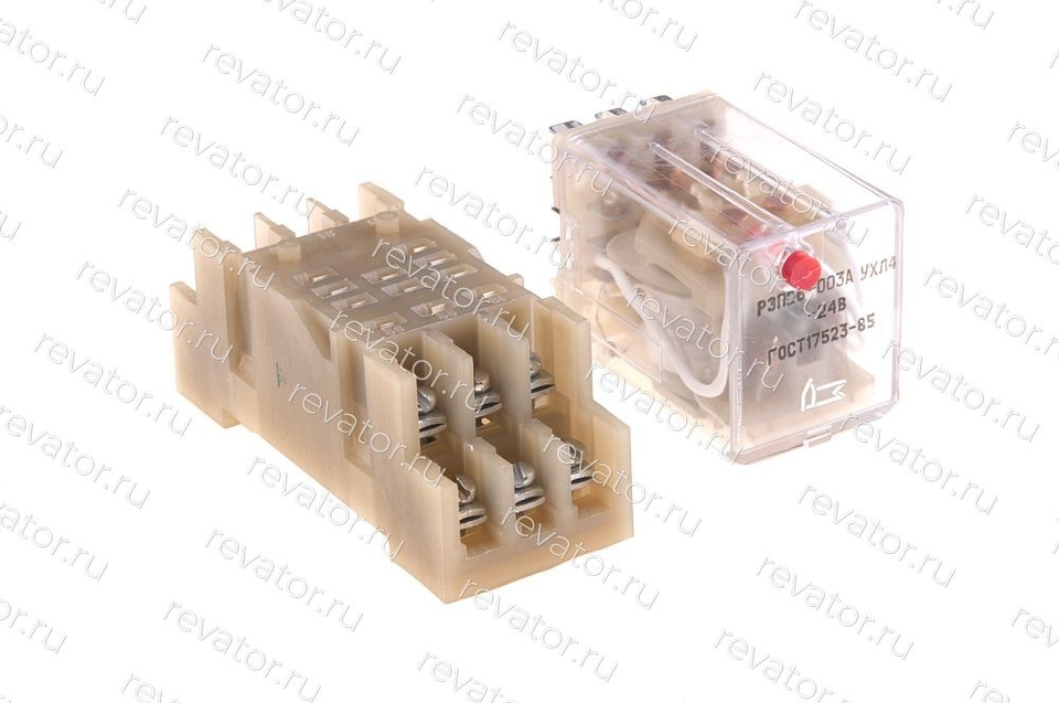 Реле промежуточное 24VDC 5А с розеткой под винты РЭП26-003А521046-40