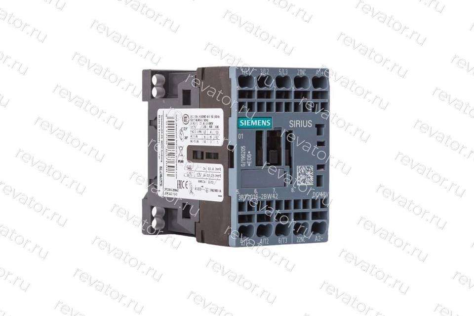 Пускатель 48VDC 9А 3RT2016-2BW42 Siemens