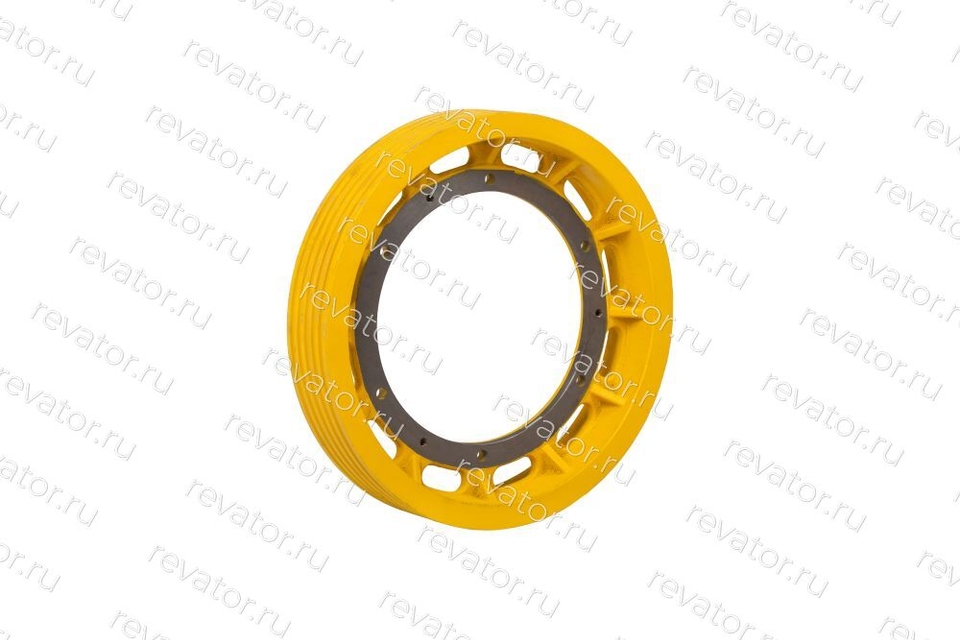 Шкив канатоведущий 520х5х10 обод для лебедки M83 Montanari