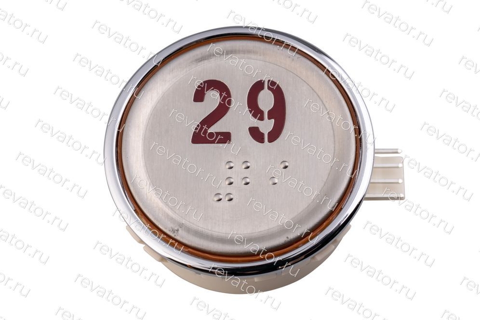 Модуль кнопочный круглый красная индикация "29" AEN55C162*A Sigma