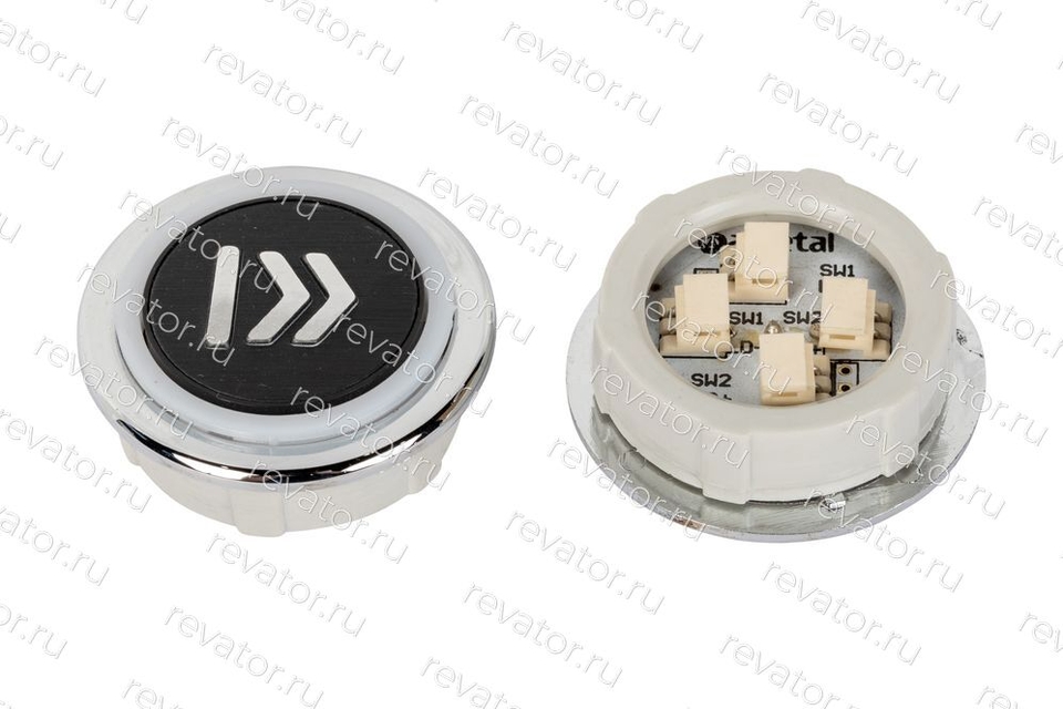 Модуль кнопочный "стрелка" круглый красная индикация без брайля Ametal