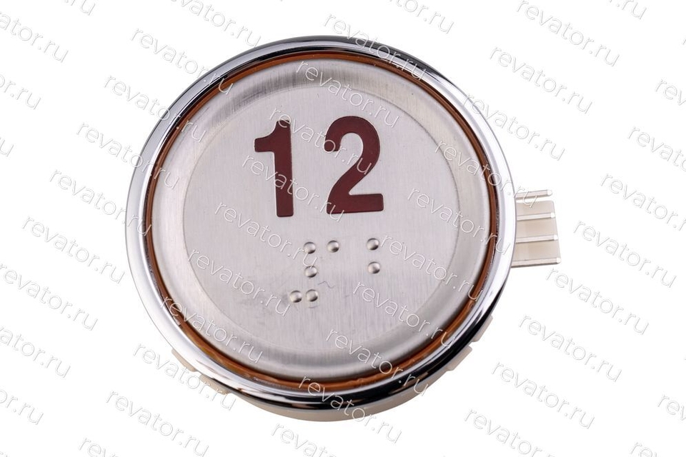 Модуль кнопочный круглый красная индикация "12" AEN55C162*A Sigma