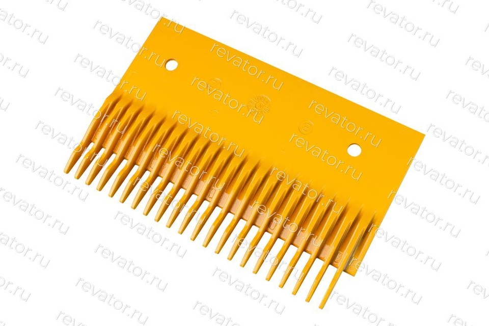 Гребенка эскалатора алюминиевая желтая правая B TravelMaster KM5130668H02 Kone