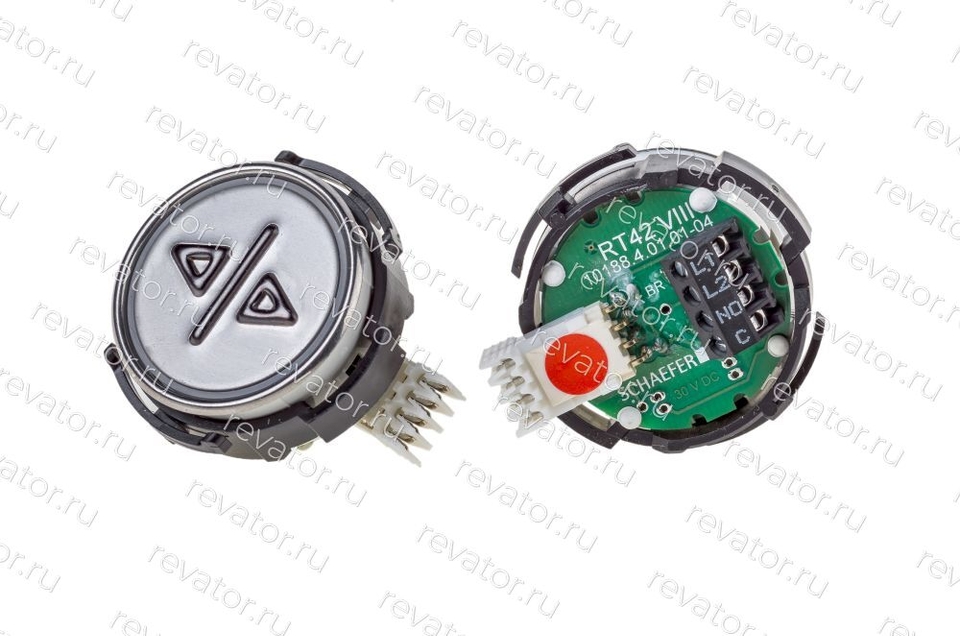 Модуль кнопочный выдавленная надпись красная подсветка "Открытие дверей" RT42VIII Schaefer