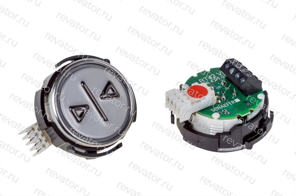 Модуль кнопочный выдавленная надпись красная подсветка "Закрытие дверей" RT42VIII Schaefer