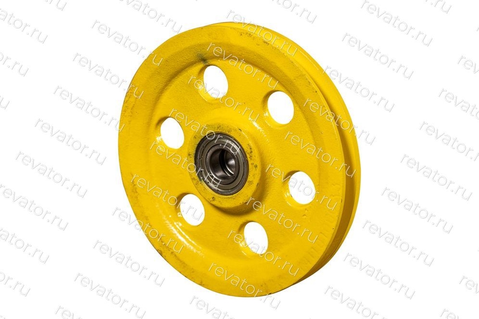 Блок устройства натяжного D=230мм в сборе под канат 7,8мм 0411.01.00.030 МЛЗ