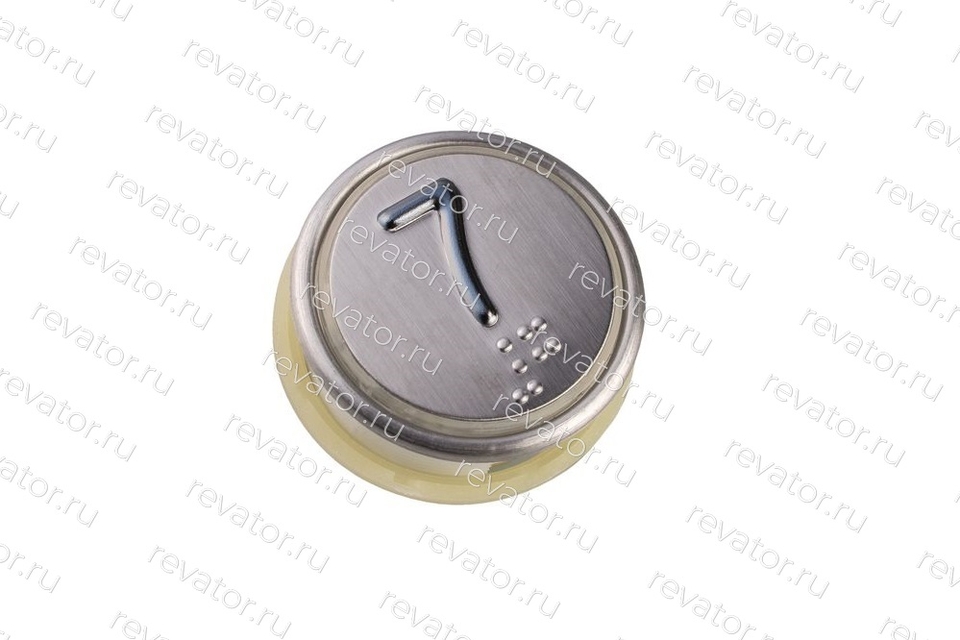 Модуль кнопочный круглый белая подсветка код Брайля "7" A4N58353$04 (BBP-R302-VCPLT-S-W-07) MA2D04-S-W-07