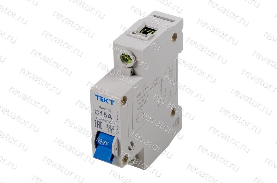 Выключатель автоматический 16А 1P тип C ВА47-29 ТЕКТ