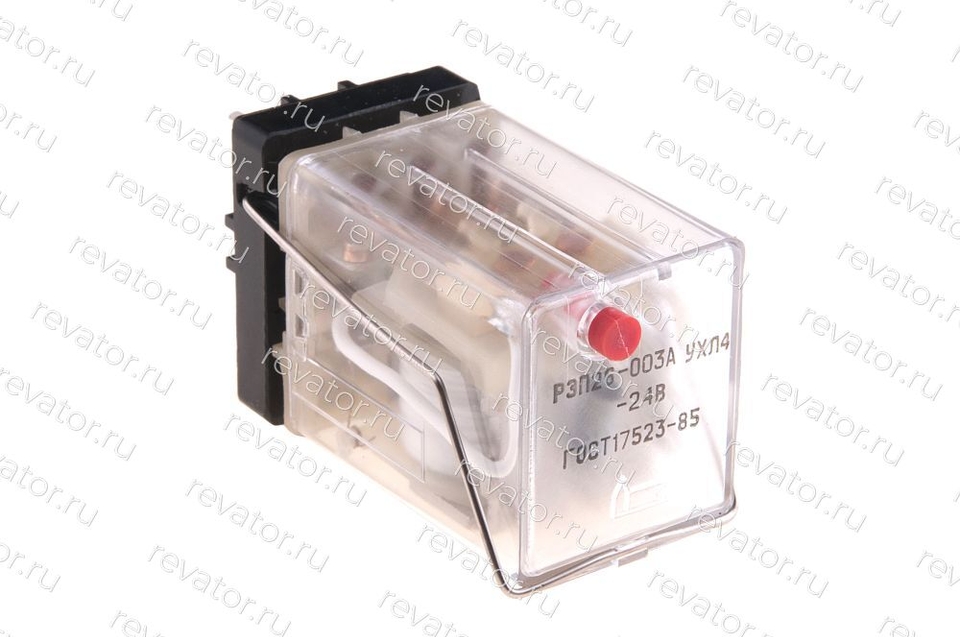 Реле промежуточное 24VDC 5А с розеткой под пайку РЭП26-003А526042-40