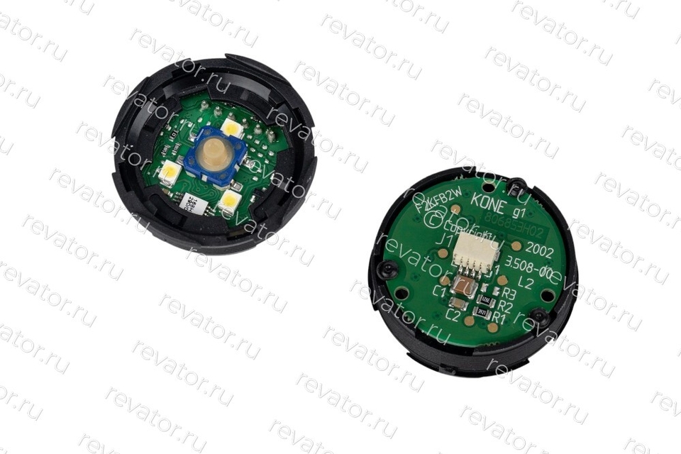 Модуль кнопочный вызов вниз ведомый голубая подсветка KSS KM857781G09 Kone