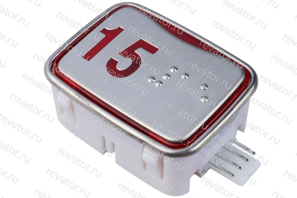 Модуль кнопочный красная подсветка код брайля AK-25B "15" AEN04C049*A Sigma