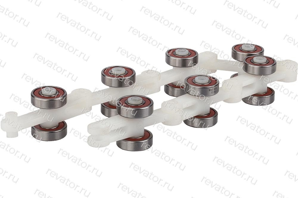 Звено огибающей цепи поручня эскалатора с подшипниками 609RS Schindler JT-550 TPM