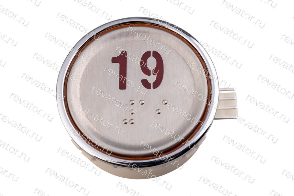 Модуль кнопочный круглый красная индикация "19" AEN55C162*A Sigma