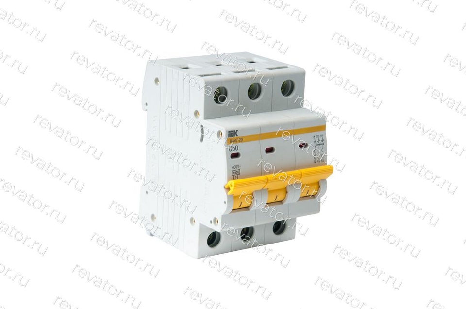 Выключатель автоматический 50А 3P тип C ВА47-29 MVA20-3-050-C ИЭК