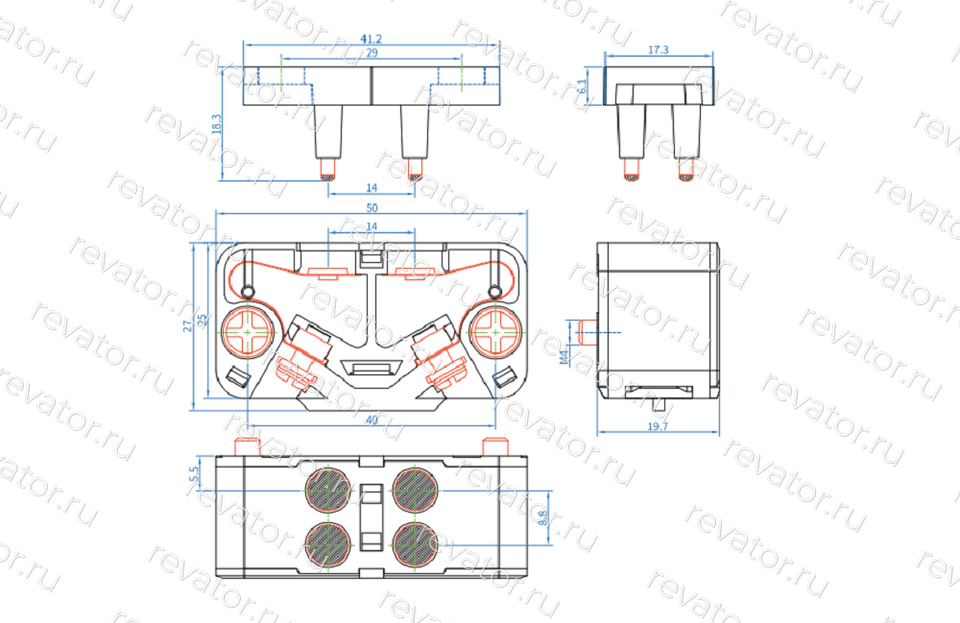 Выключатель блокировочный JY17-A1Z Janetec