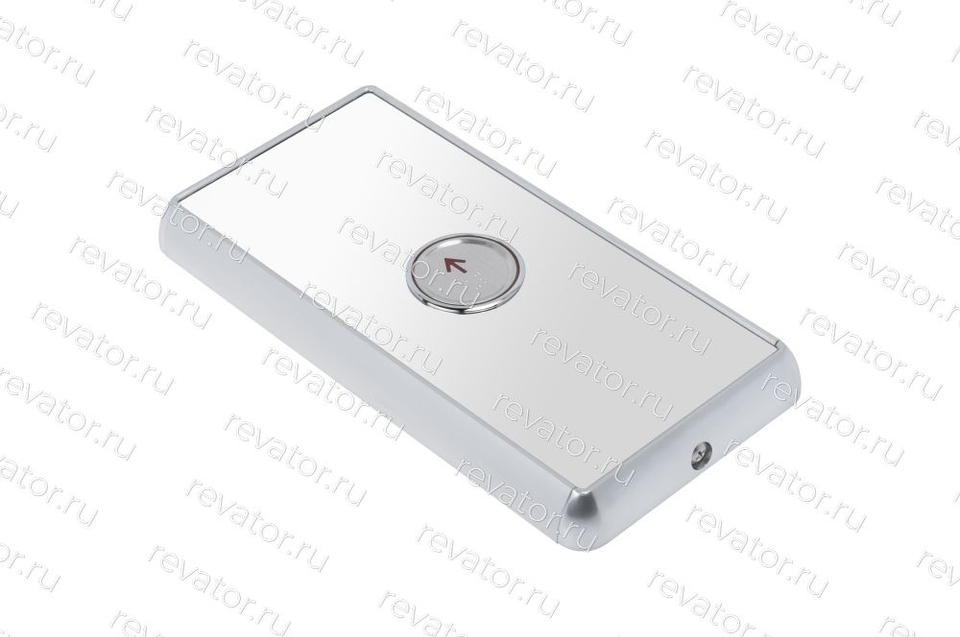 Пост вызывной 1 кнопка стрелка вверх красная индикация зеркальная нержавейка Sigma