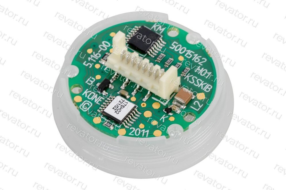Модуль кнопочный открытие дверей прозрачный обод янтарная подсветка KSS F2KKIB KM804343G05 Kone