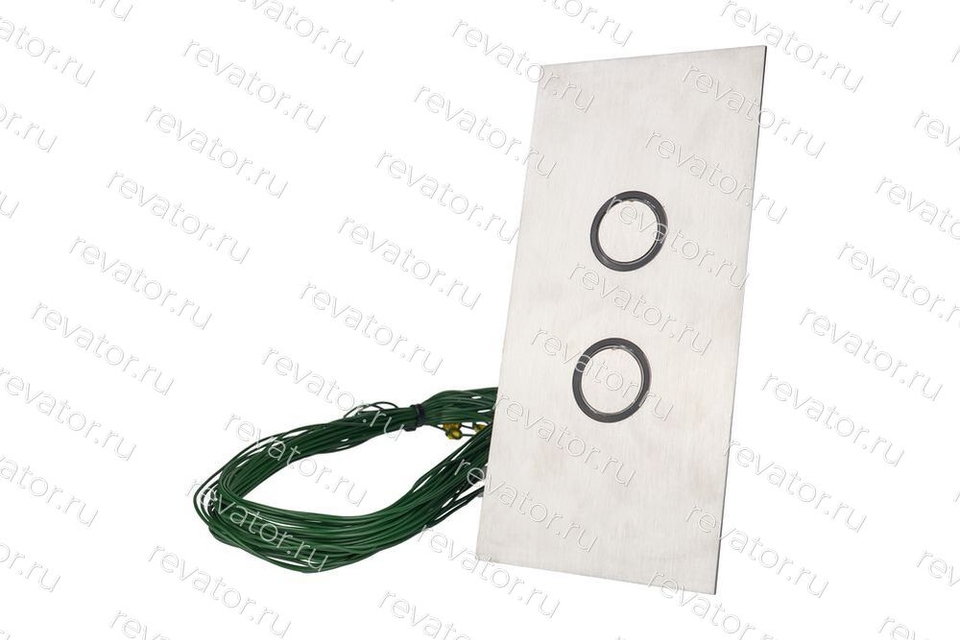 Пост вызывной 2 кнопки "без символов" красная индикация нержавеющая сталь ШУЛК ПВЛ-2Н2 ЭА