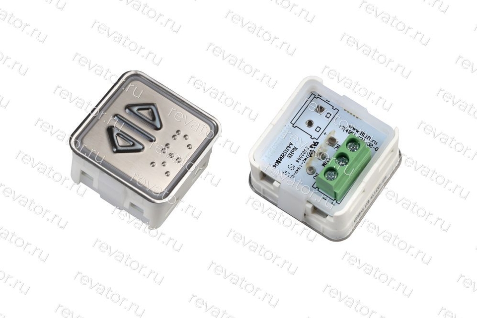 Модуль кнопочный квадратный без подсветки код брайля "Открытие дверей" A4N11286$04 KA302-OPN-NC ЩЛЗ