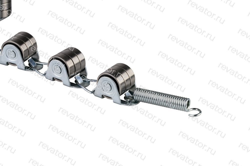 Цепь роликовая (батарея) огибающая стеклянной балюстрады поручня 17 звеньев шаг 55мм L=1000мм DAA332N1 Otis