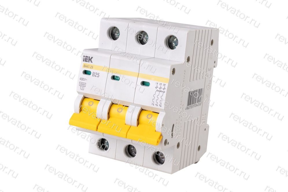 Выключатель автоматический 25А 3P тип B ВА47-29 MVA20-3-025-B ИЭК
