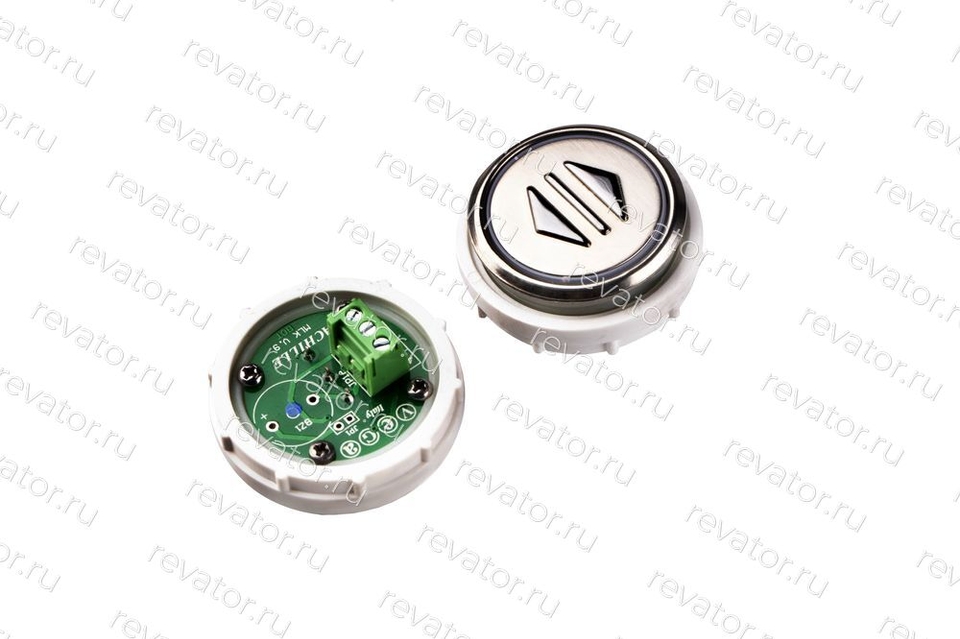 Модуль кнопочный УКЛ синяя подсветка "Открытие дверей" MLK Achille Vega