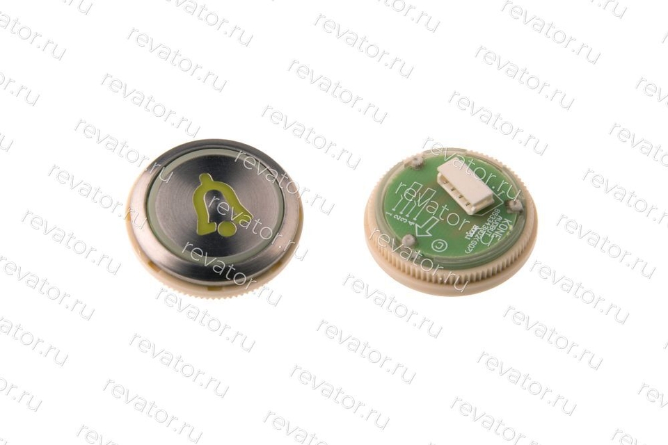 Модуль кнопочный "Вызов диспетчера" серебристый круглый KDS50 Kone