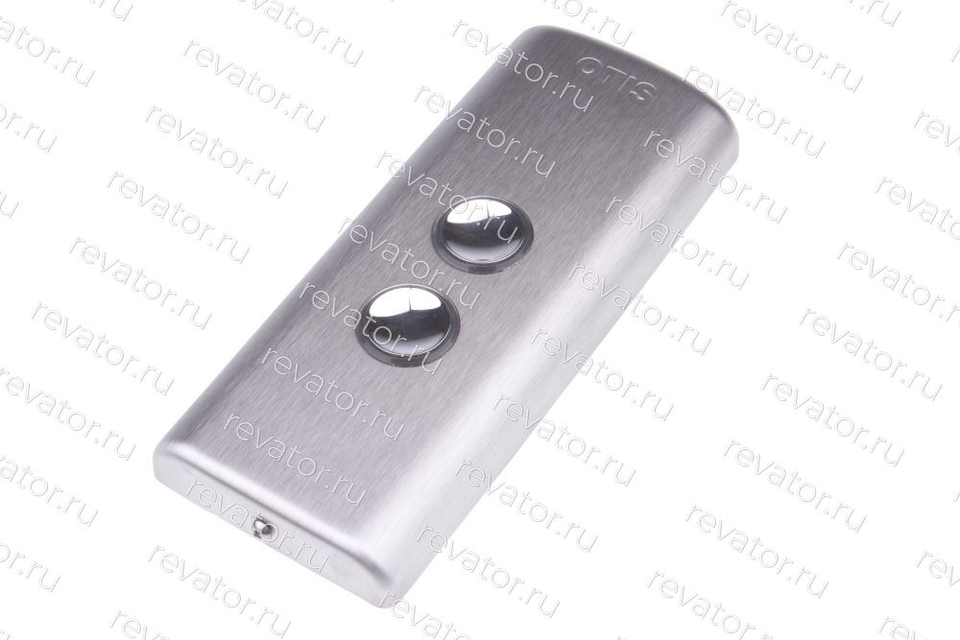 Пост вызывной синяя индикация объемная панель 2 кнопки матовая нержавейка HBB RUS0393383 Otis