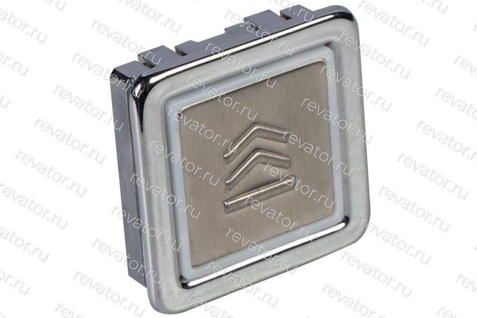 Модуль кнопочный квадратный красная подсветка "стрелка" FMQ SATIN 10131521 Kleemann