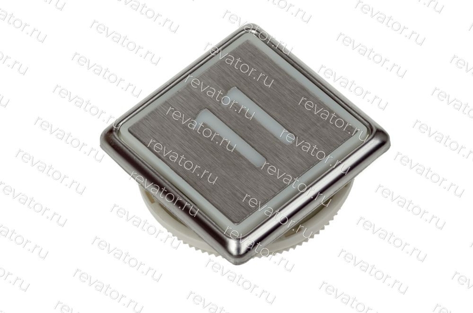 Модуль кнопочный "11" серебристый квадратный красная подсветка KDS50 Kone