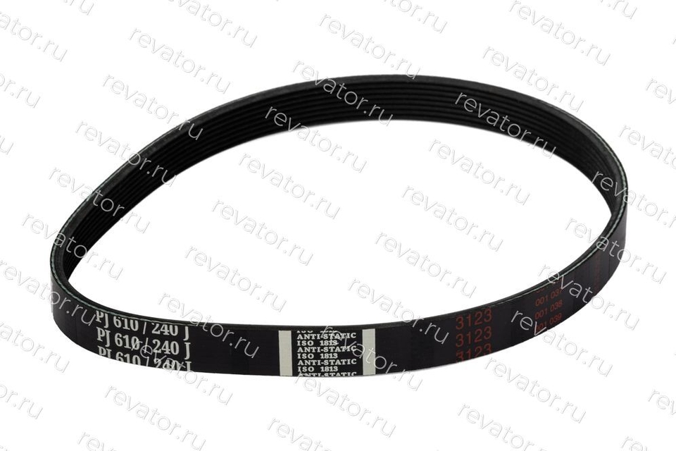 Ремень привода дверей кабины поликлиновой 8 ручьев PJ610/240J E-POLY-V EPDM Sanlux