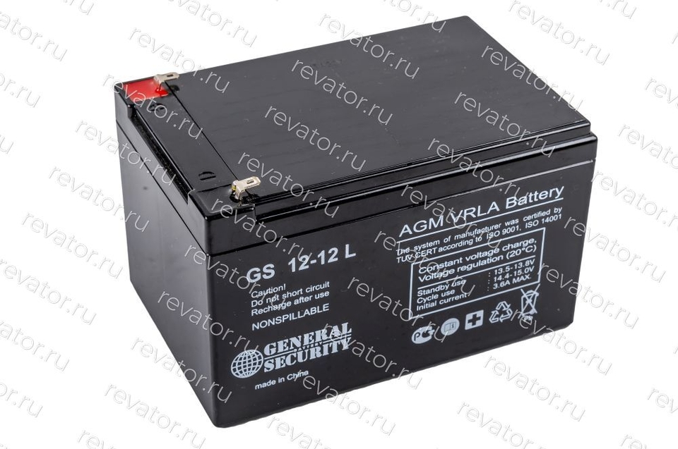 Аккумулятор 12В 12Ач 151х98х97мм GS 12-12 General Security