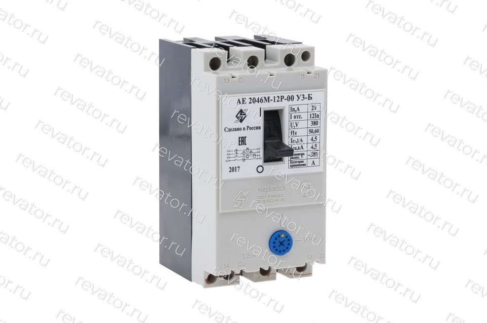 Выключатель автоматический 380В 20А АЕ2046М-12Р-00