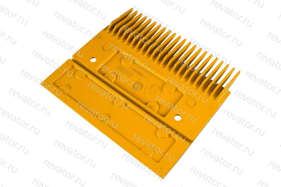 Гребенка левая желтая 22 зуба траволатора 9500 205,4х181,36 Schindler