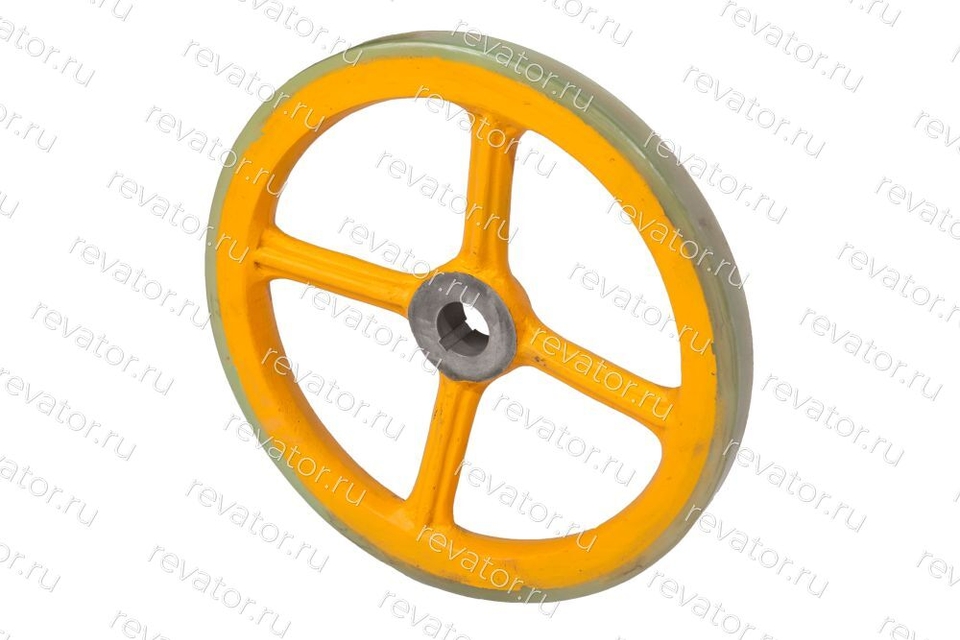 Шкив привода поручня эскалатора D=458мм W=34мм d=45мм шпонка 14мм Sigma