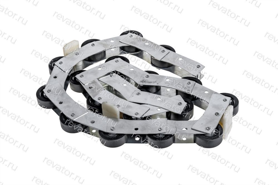 Цепь огибающая поручня эскалатора однорядная 18 роликов шаг 75мм L=1445мм BLT Schindler SEC Xizi Otis