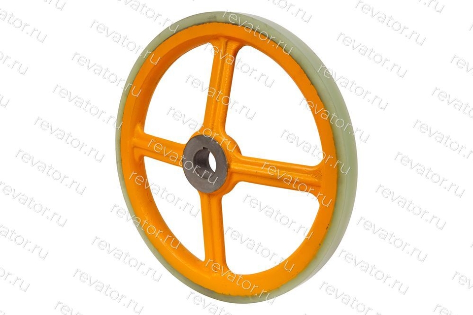 Шкив привода поручня эскалатора четыре спицы ARES SCE D=458мм W=34мм d=45мм шпонка 10мм Sigma