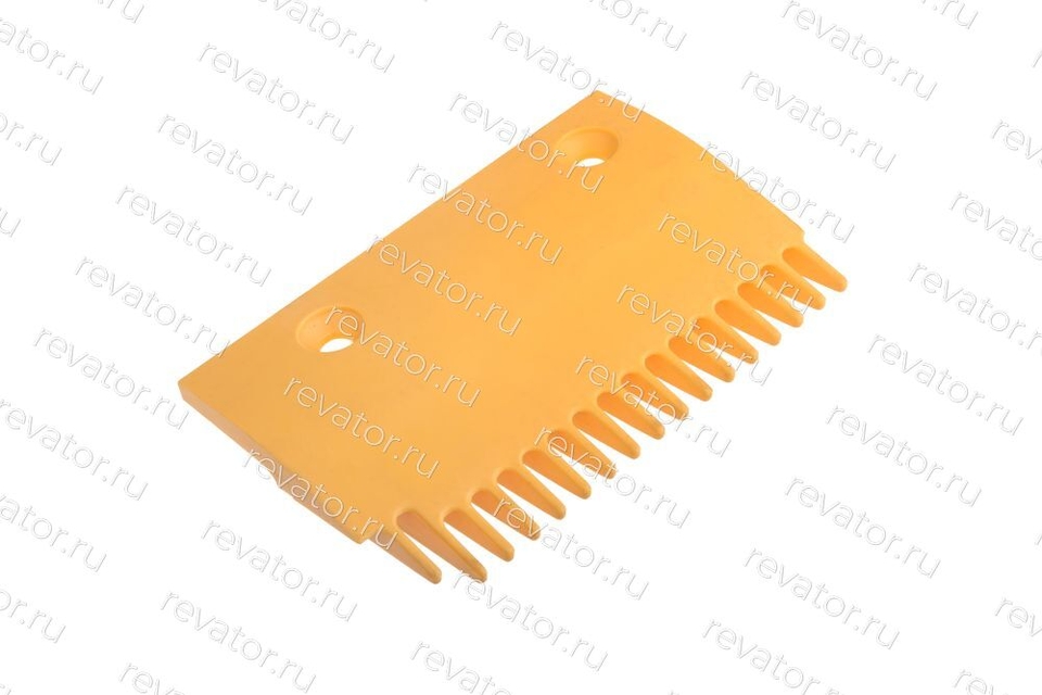Гребенка эскалатора правая SCE пластиковая желтая 17 зубьев DSA2000168-R LG Sigma