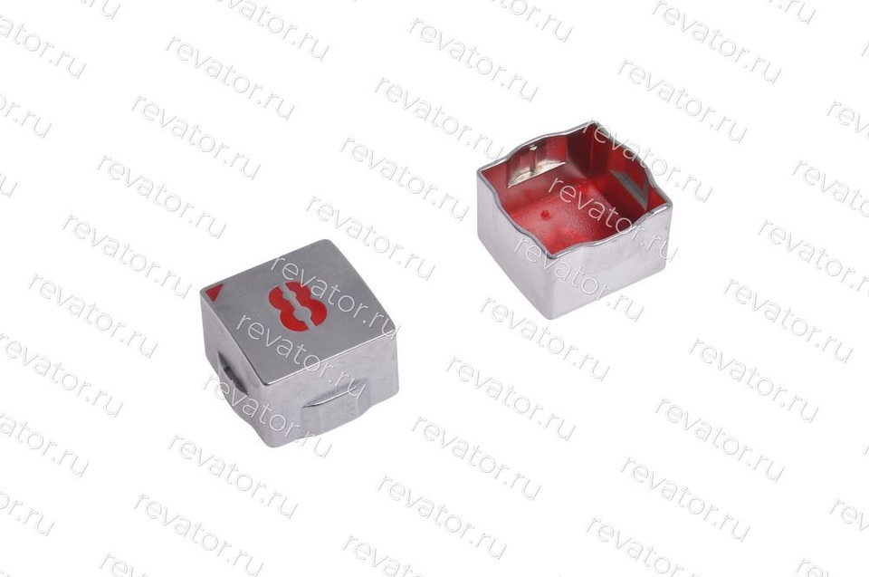 Толкатель (накладка) модуля кнопочного "8" квадратный красный LG Sigma