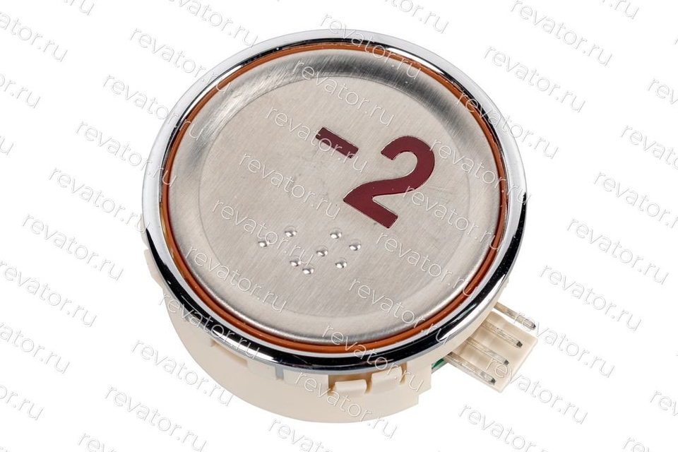 Модуль кнопочный круглый красная индикация "-2" AEN55C162*A Sigma