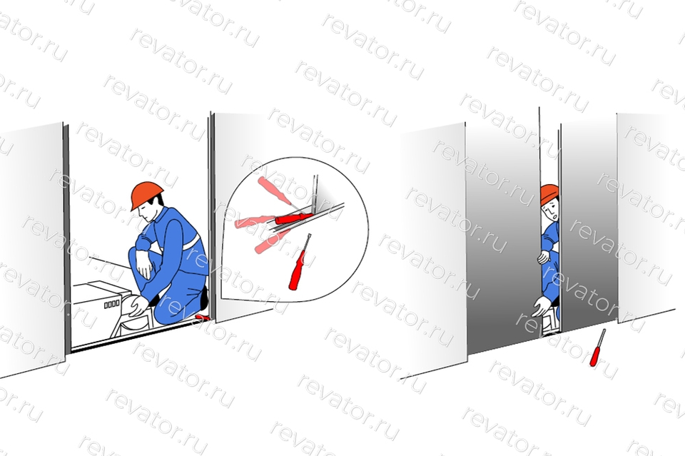 Фиксатор дверей шахты лифта