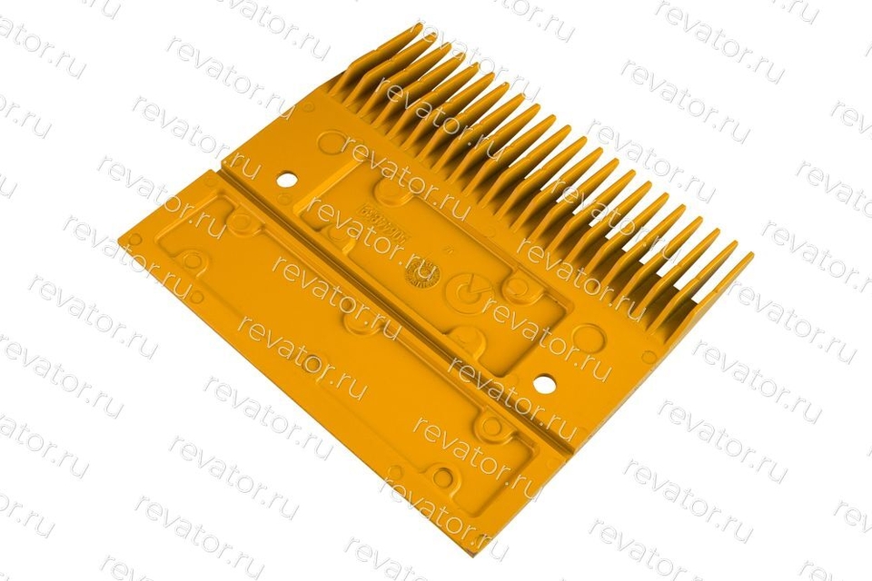 Гребенка центральная правая желтая 22 зуба траволатора 9500 199,4х181,36 Schindler