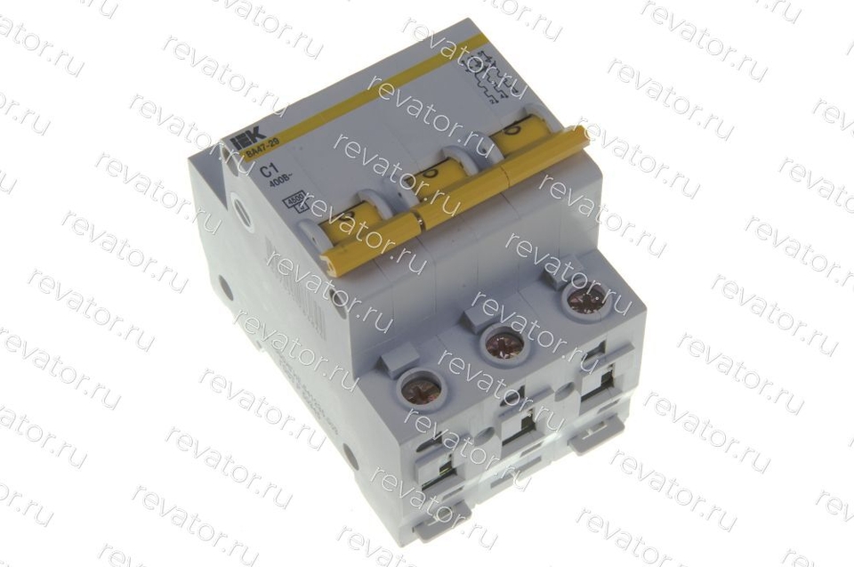 Выключатель автоматический 1А 3P тип C ВА47-29 MVA20-3-001-C ИЭК