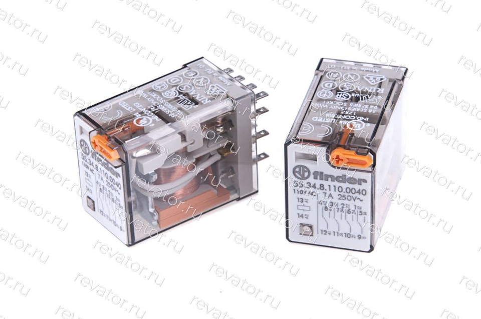 Реле промежуточное 7А 110VAC 55.34.8.110.0040 Finder