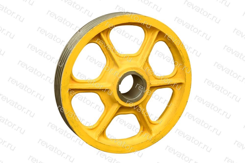 Шкив канатоведущий 455х4х10 для лебедки 160VAT T0260C2 Otis