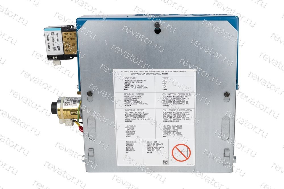 Ограничитель скорости 1,6м/с правый TBA20602A984 Otis
