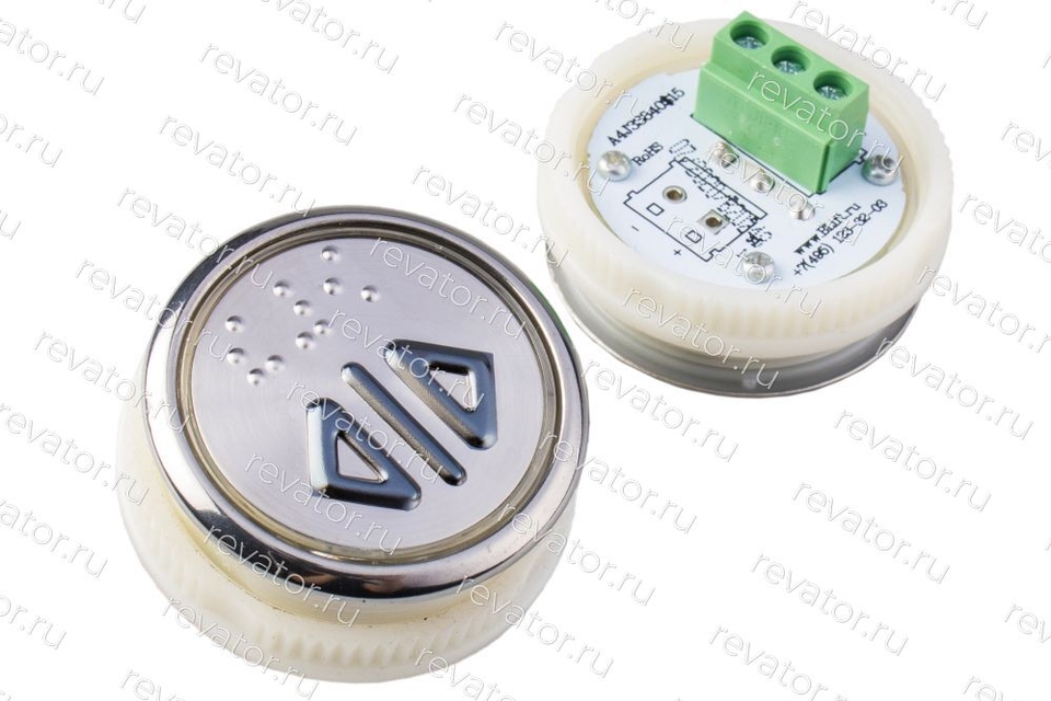 Модуль кнопочный круглый код брайля "Открытие дверей" A4J33840$15 EA2406S-OPN-NC ЩЛЗ