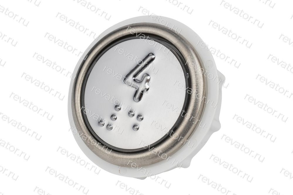 Модуль кнопочный со шрифтом Брайля "4" АК6-01