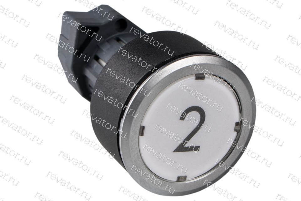 Модуль кнопочный "2" белый c подсветкой тип CTL BKG